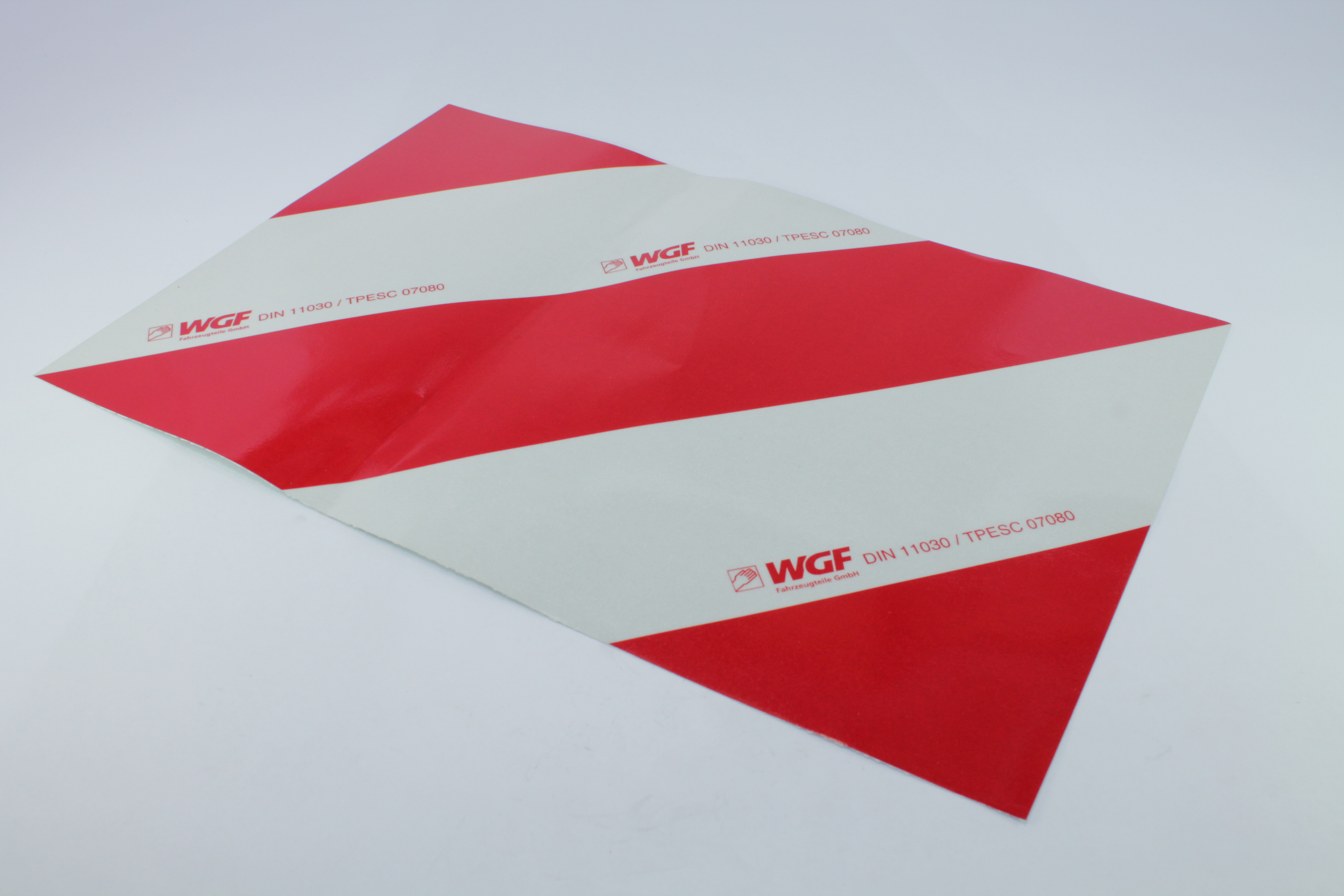 Warntafel Form A 423 x 141 mm TPESC Signalfolie Typ 1 DIN 11030 - WAM, 8,55  €